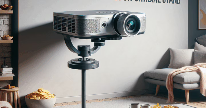 Affordable Projector with Gimbal Stand for Easy Streaming