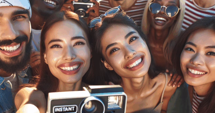 Polaroid Flip: A Whimsical Journey into Instant Nostalgia
