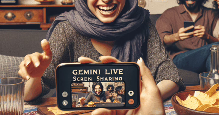Gemini Live: Free AI App Now Lets You Share Your Screen & Camera