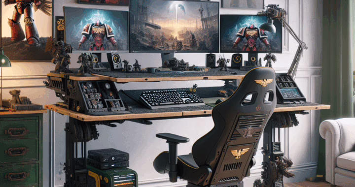 Warhammer 40K Sit-Stand Desk: Level Up Your Workspace!