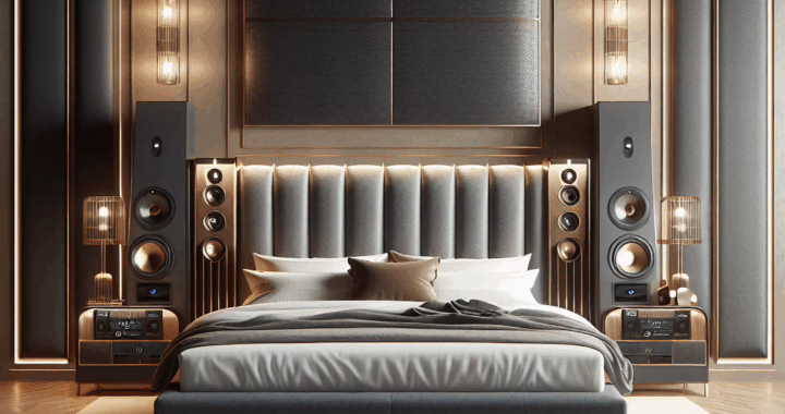 High-End Bed with KEF Speakers: A Dream for Music Lovers