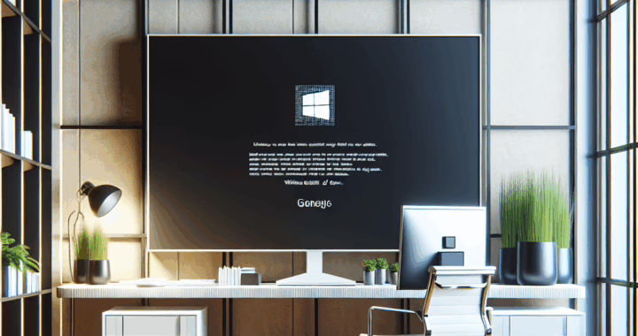 Windows Blue Screen of Death Transforms to Black Screen Bliss