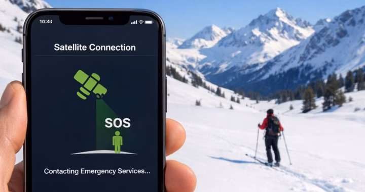 SatelliteSOS iPhoneSOS: Rescue tech on snowy slopes