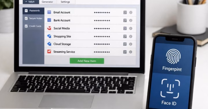 password manager & biometrics: Built-in tools win in 2026