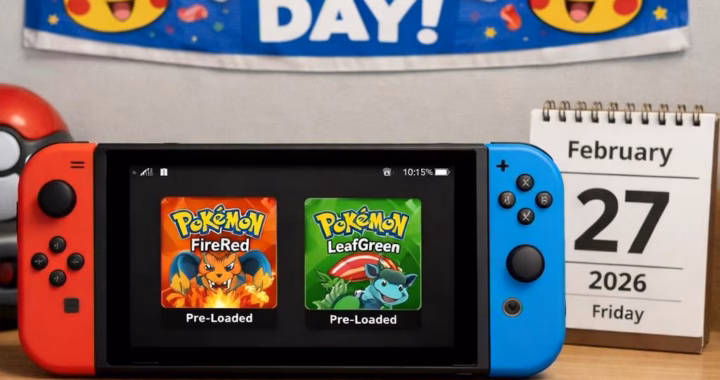 Pokémon FireRed and Pokémon LeafGreen on Switch Preloads