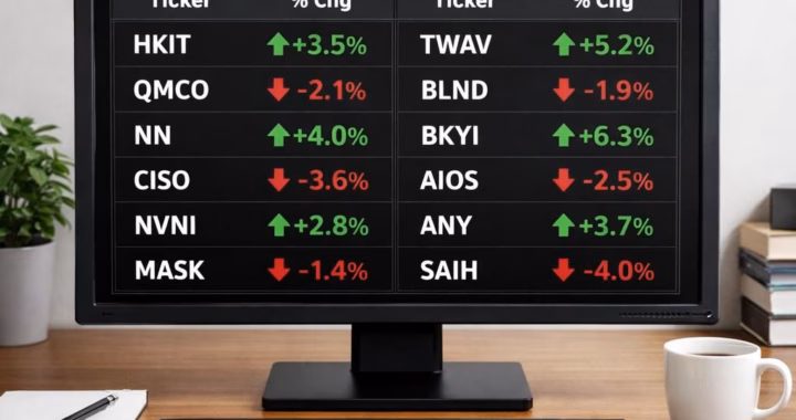 Gainers Losers: Stock Pulse 2026