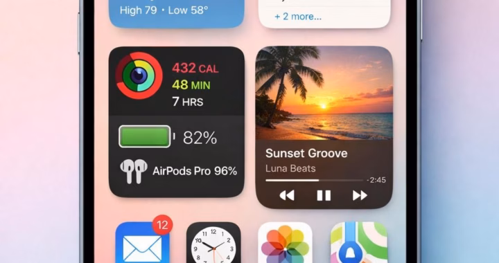 iOS 26.4 widgets: Bright Home Screen Fun