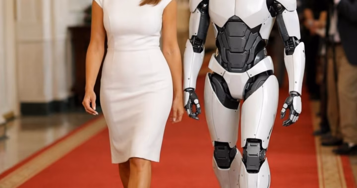 robotics education: Melania Trump & Figure 03 at White House