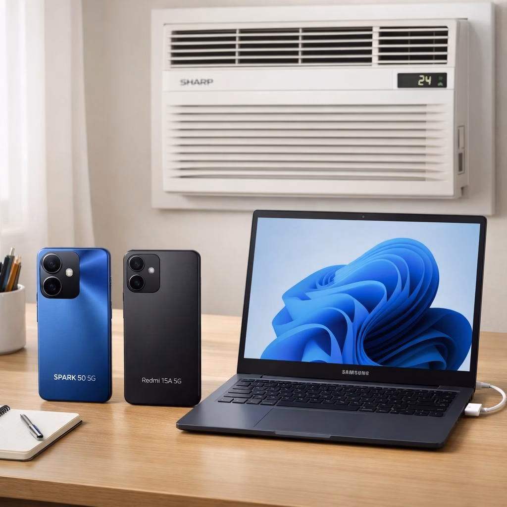 tech-gadgets-2026-spark-50-5g-redmi-15a-5g-galaxy-book6