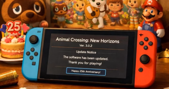 Animal Crossing 3.0.2 Update: 25th Anniversary Gifts Arrive