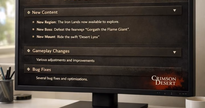 Crimson Desert Patch Notes: Sunny Patch Preview 2026