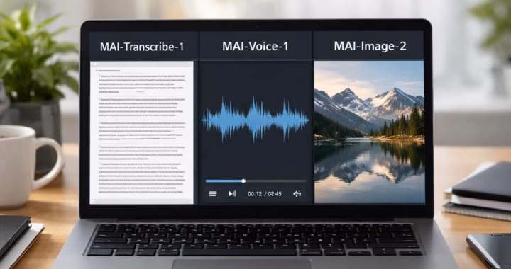 MAI AI Debut: Microsoft Transcribe-1, Voice-1, Image-2