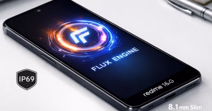 Realme 16 5G in India 2026: IP69, 7000mAh, Flux Engine