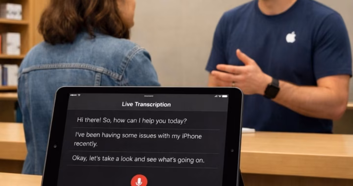 AI LiveNotes in Apple Stores: Transcribing Genius Bar Talks