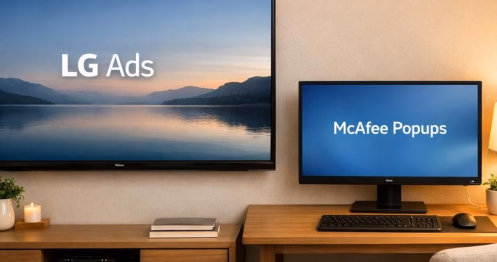 LG Ads McAfee Popups: A Cheerful Take on TV UX