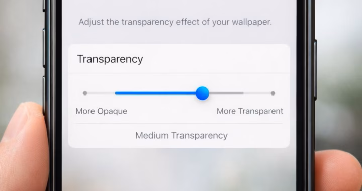 Liquid Glass transparency in iOS 27: a playful look